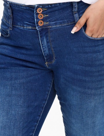 Blugi Only Carmakoma, albastru, W44/L32