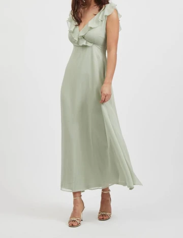 Rochie lunga Vila, verde, 40 Verde