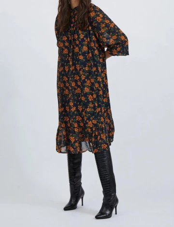 Rochie medie Vila, floral, 38