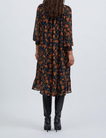 Rochie medie Vila, floral, 38