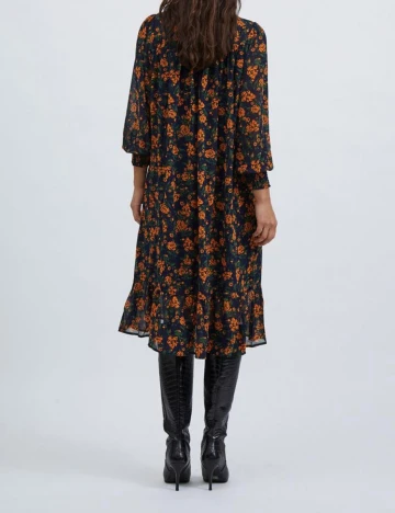 Rochie medie Vila, floral, 38