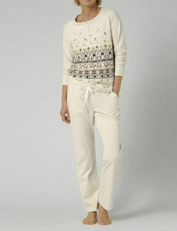 Pijama Triumph, bej, 42 Crem