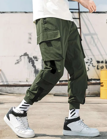 Pantaloni SHEIN, verde, L