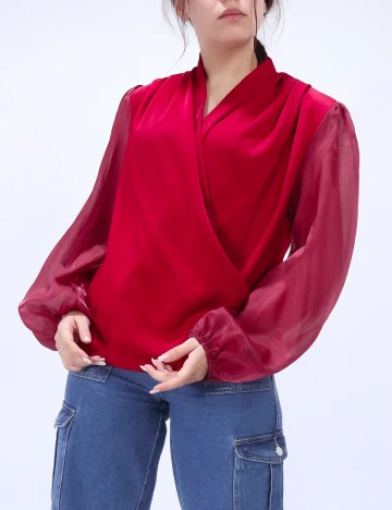 Bluza SHEIN, rosu, L