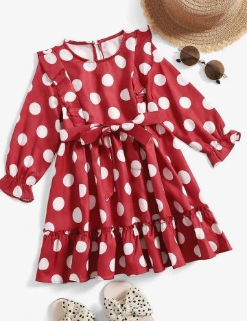 Rochie Shein Kids, rosu, 5-6 ANI