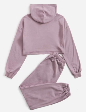 trening Shein Kids, roz pudra, 14 ANI