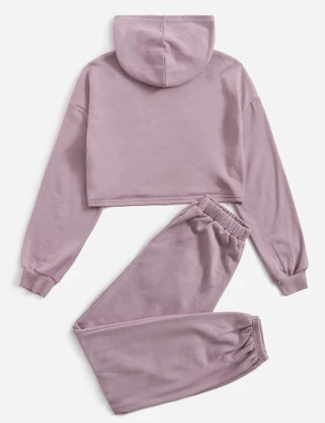 trening Shein Kids, roz pudra, 14 ANI