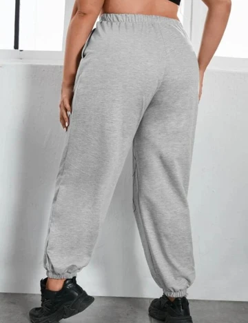 Pantaloni SHEIN CURVE, gri, 1 XL Gri