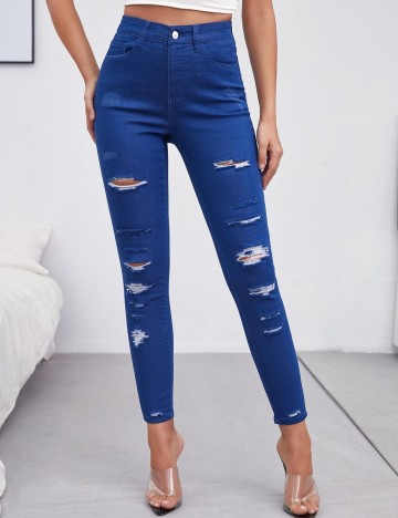 Blugi SHEIN CURVE, albastru, 3XL