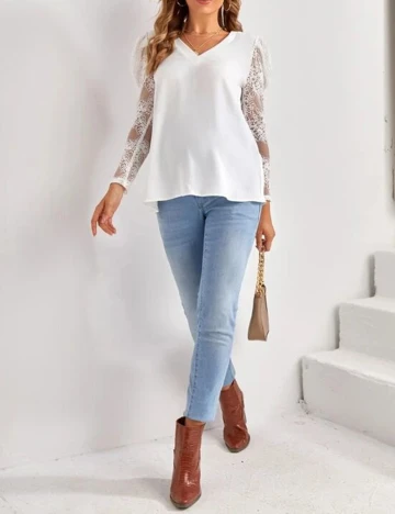 Bluza SHEIN, alb, XL