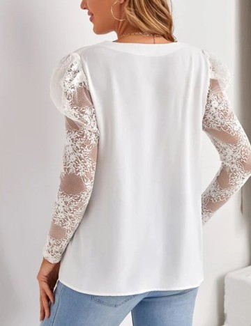 Bluza SHEIN, alb, XL