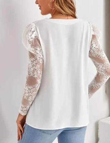Bluza SHEIN, alb, XL