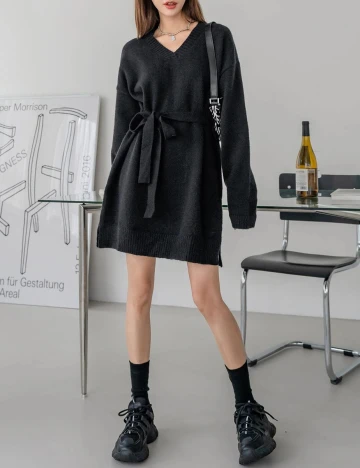 Rochie Scurta Dazy, negru, M