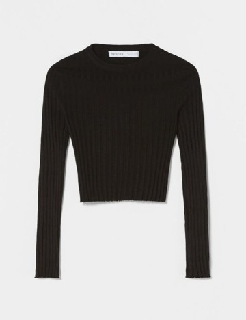 Top Bershka, negru, M