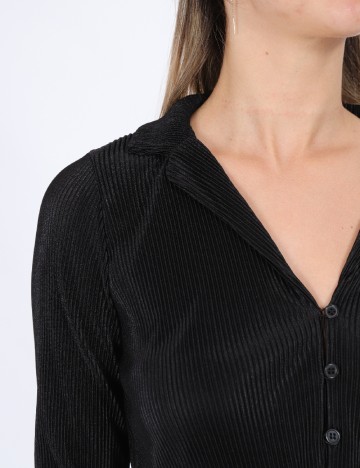 Camasa Bershka, negru, S