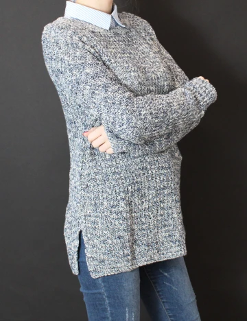 Bluza Stradivarius, albastru, S