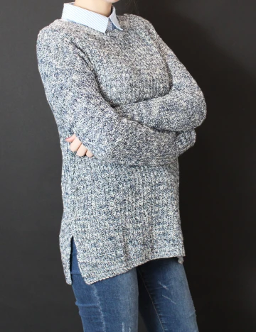 Bluza Stradivarius, albastru, S