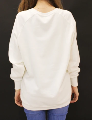 Bluza Stradivarius, alb, S