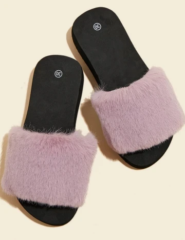 Papuci de casa Shein Kids, negru, 35