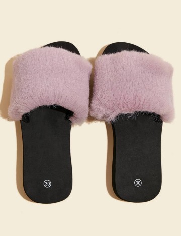 Papuci de casa Shein Kids, negru, 35