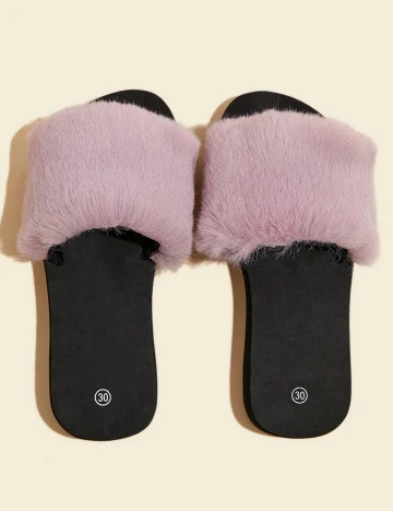 Papuci de casa Shein Kids, negru, 35