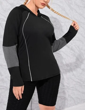 Hanorac SHEIN CURVE, negru, 2XL