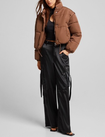 Geaca Bershka, maro, S