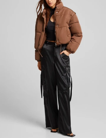 Geaca Bershka, maro, S