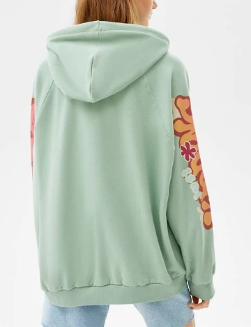 Hanorac Bershka, verde, XS
