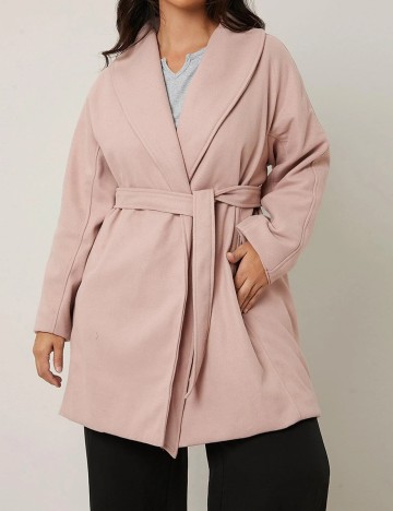 Palton SHEIN CURVE, roz, 1 XL