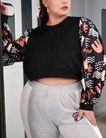 Top SHEIN CURVE, negru, 3XL