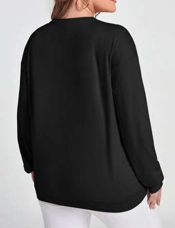 Bluza SHEIN CURVE, negru, 3XL