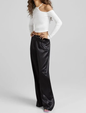 Top Bershka, alb, S