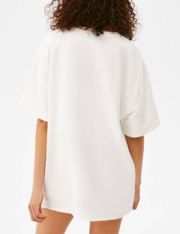 Tricou Bershka, alb, XS
