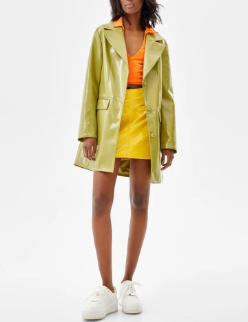 Jacheta Bershka, verde, XS