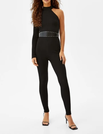 Salopeta Bershka, negru, S Negru