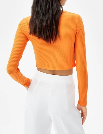Top Bershka, portocaliu, L