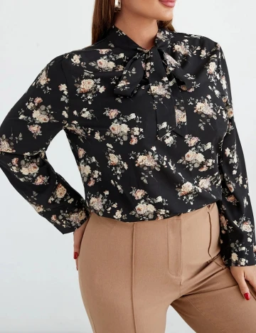 Bluza SHEIN CURVE, negru, 3XL