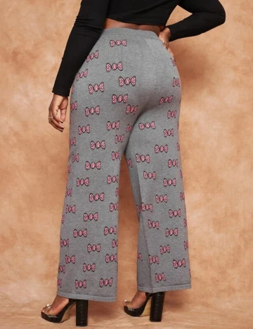 Pantaloni SHEIN CURVE, gri, 1 XL Gri