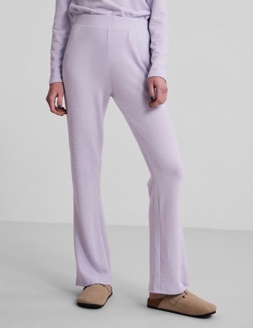 Pantaloni Pieces, mov, M