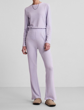 Pantaloni Pieces, mov, M
