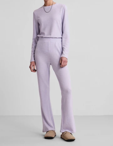 Pantaloni Pieces, mov, M Mov