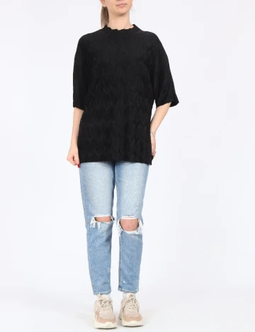 Bluza Mango, negru Negru