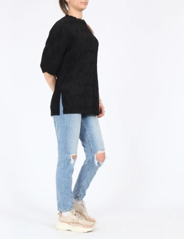 Bluza Mango, negru Negru