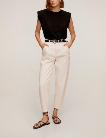 Blugi Mango, crem, 40