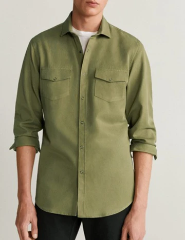 Camasa Mango, verde, S Verde