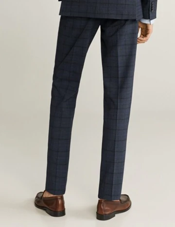 Pantaloni Mango, bleumarin, 48 Albastru