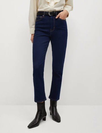 Blugi Mango, bleumarin, 38 Albastru