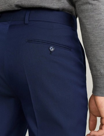Pantaloni Mango, bleumarin, 38