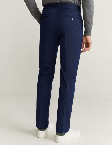 Pantaloni Mango, bleumarin, 38